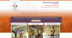 Desktop Screenshot of bikramyogahazeldell.com