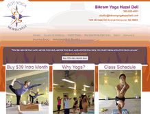 Tablet Screenshot of bikramyogahazeldell.com